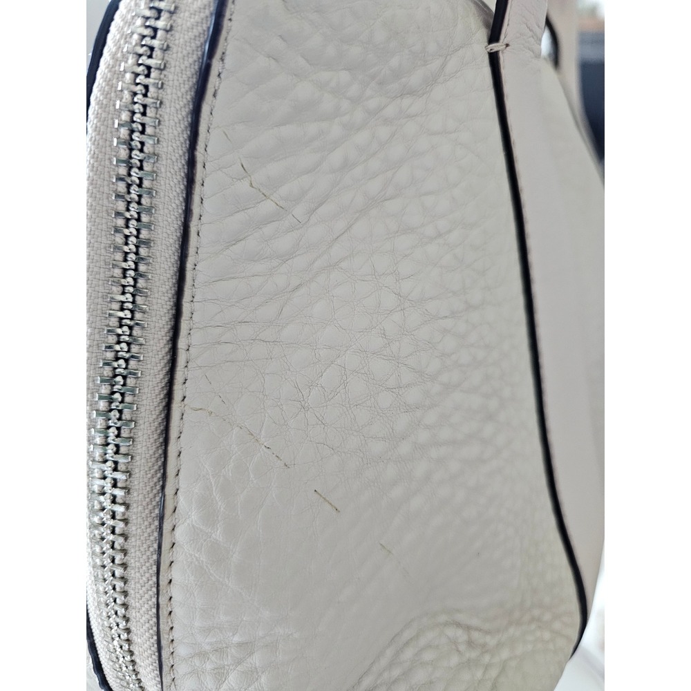 Coach Bleecker Preston Satchel Large Cream Zipper Satchel Crossbody Bag - Picture 12 of 16